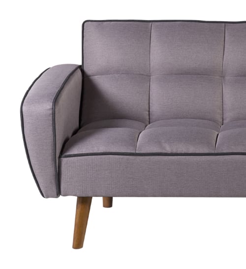 Canapés et fauteuils Canapés droits | Canapé lit 2 places en tissu gris - DC87837
