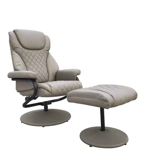 Canapés et fauteuils Fauteuils | Fauteuil inclinable avec repose pieds gris - XH71342