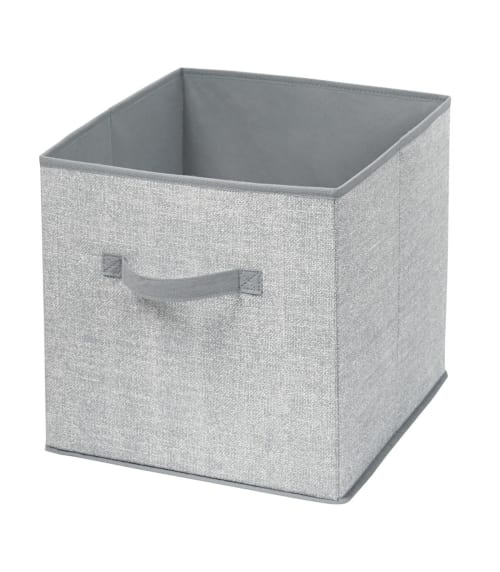 Cube De Rangement Pliable Gris Maisons Du Monde