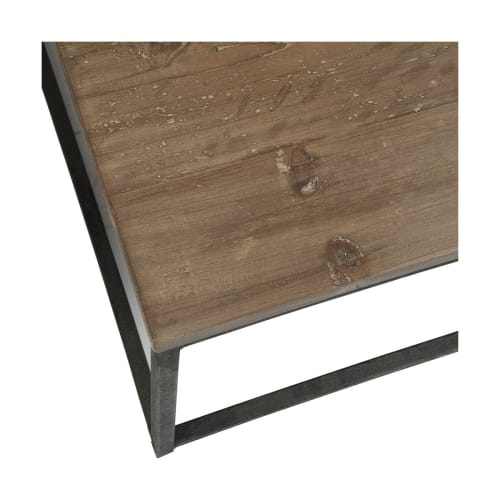 Meubles Tables basses | Table basse bois et métal minimaliste - HN20762