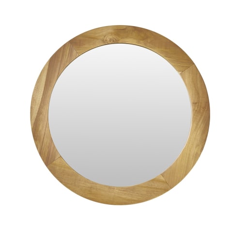 Déco Miroirs | Miroir en teck D50 - XL54215