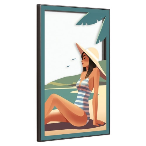 Déco Toiles et tableaux | Tableau sur verre synthétique summer 42x63 cm - EY72682