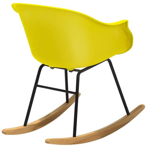 Canapés et fauteuils Fauteuils | Chaise à bascule jaune - WY83501