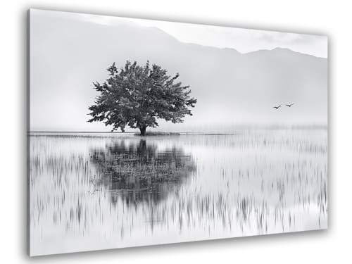 Déco Toiles et tableaux | Tableau nature reflets d'eau toile imprimée 100x60cm - XD27095