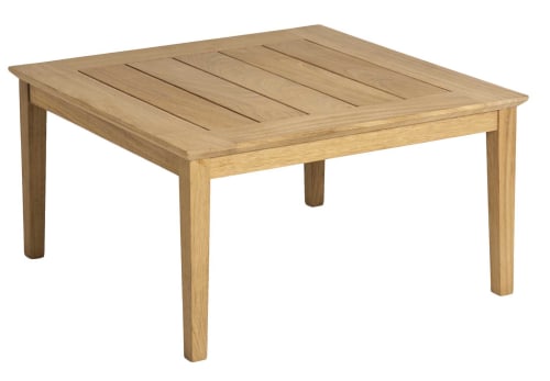 Jardin Tables basses de jardin | Table basse carrée en bois clair - YM59541