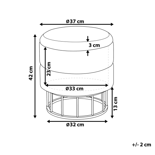 Pouf contenitore rosa Elgin