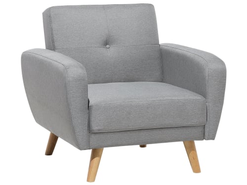 Canapés et fauteuils Fauteuils | Fauteuil en tissu gris - RD31991