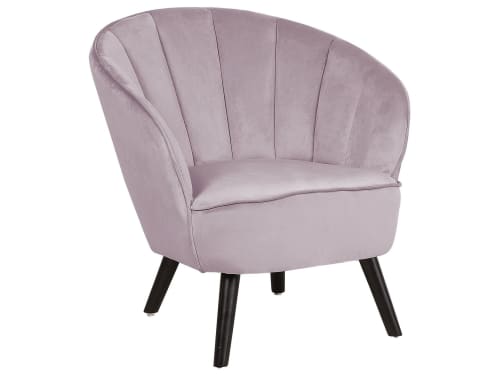Canapés et fauteuils Fauteuils | Fauteuil en velours rose - ZG78985