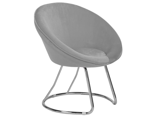 Canapés et fauteuils Fauteuils | Chaise en velours gris - IM50432