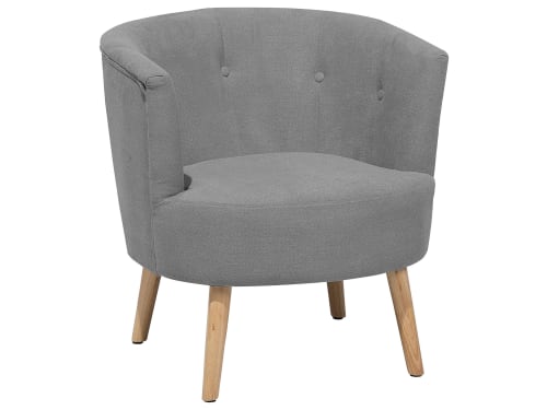 Canapés et fauteuils Fauteuils | Fauteuil club en tissu gris clair - GS40551