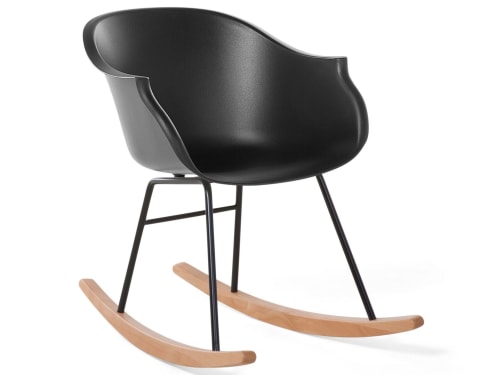 Canapés et fauteuils Fauteuils | Chaise à bascule noire - HD81081