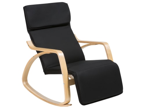 Canapés et fauteuils Fauteuils | Fauteuil à bascule noir - JW83974