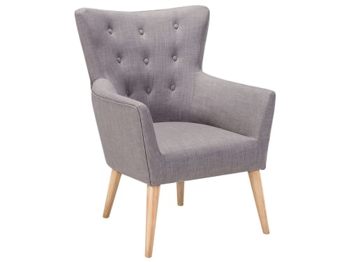 Canapés et fauteuils Fauteuils | Fauteuil de salon en tissu gris - LD86864