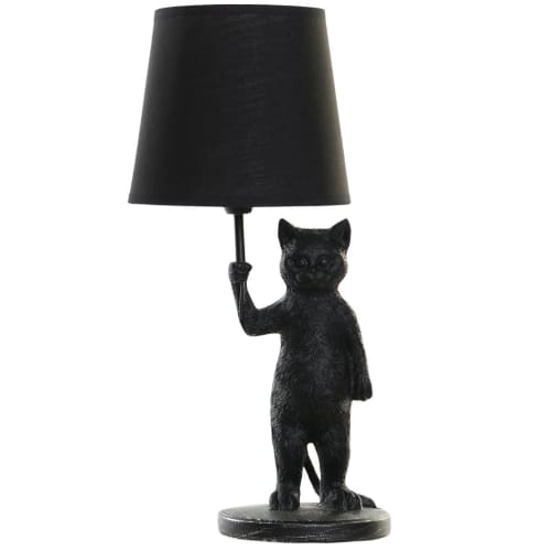 Lampe A Poser Chat Noir H41 5cm Chat Maisons Du Monde