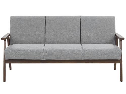 Canapés et fauteuils Canapés droits | Canapé 3 places en tissu gris - XQ95030