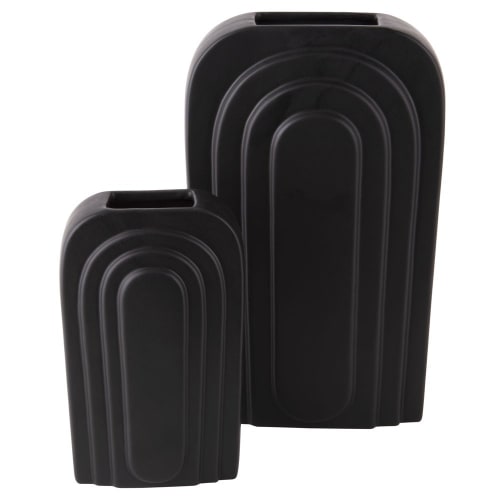Déco Vases | Vase arc noir H18,4cm - TL38568
