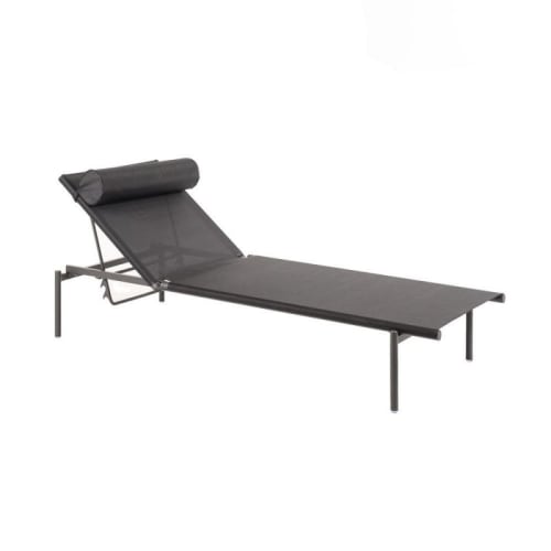 Jardin Bains de soleil et chaises longues | Chaise longue avec coussin empilable en aluminium et textilène - CW79622