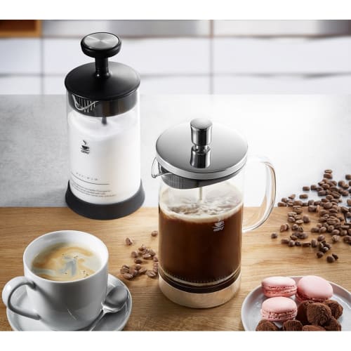 Caffettiera 1000 ml acciaio inox nero/argento EGO