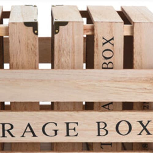Déco Boîtes | Caisses en bois style caisses à fruits - JB54916