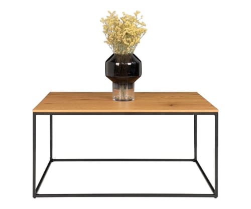 Meubles Tables basses | Table basse bois et métal rectangulaire - JR71985