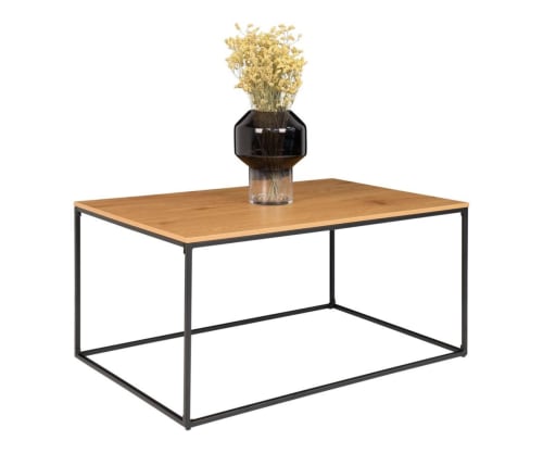 Meubles Tables basses | Table basse bois et métal rectangulaire - JR71985