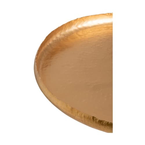 Meubles Tables basses | Table basse ronde art déco métal doré - YX07191