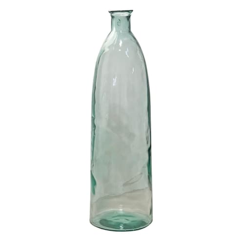 Déco Vases | Vase bonbonne XL en verre martelé transparent - HB63751