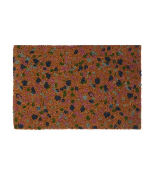 Linge de maison et tapis Paillassons | Paillasson coco multicolore terrazzo 60x40cm - ED14255