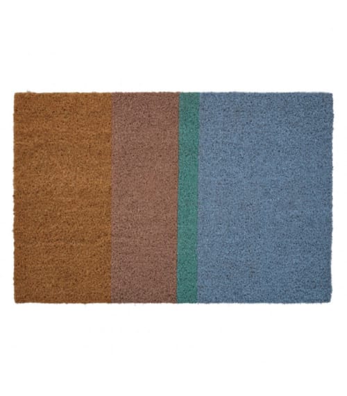 Linge de maison et tapis Paillassons | Paillasson coco multicolore rayures 60x40cm - HK06774