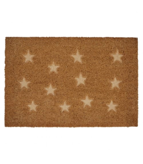 Linge de maison et tapis Paillassons | Paillasson coco étoiles embossées 60x40cm - EH57590