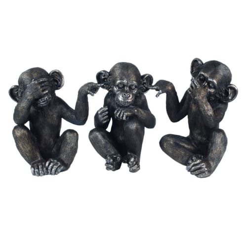 Déco Statuettes et figurines | Petites statuettes singes en résine - XJ58750