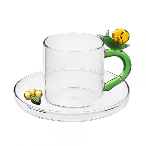 Art de la table Bols, tasses et mugs | Tasse à café et soucoupe escargot - HC80362