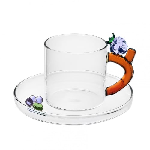 Art de la table Bols, tasses et mugs | Tasse à café et soucoupe mûre - RP10948