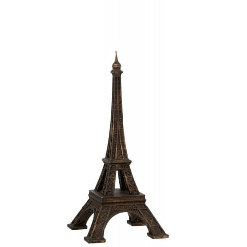 Déco Statuettes et figurines | Tour Eiffel résine bronze H44cm - LA90441