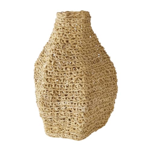 Déco Vases | Jarre décorative en fibre d'abaca - JZ38233