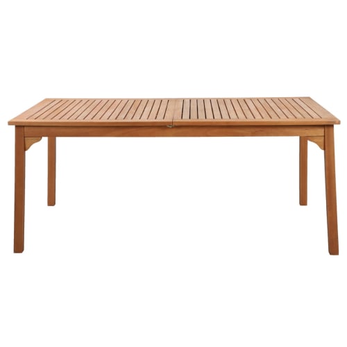 Jardin Tables de jardin | Table de jardin extensible 8 personnes en bois d'eucalyptus - QW98547