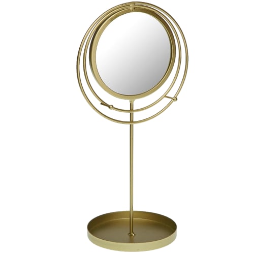 Déco Miroirs | Miroir porte bijoux sur pied H32cm - JU12079