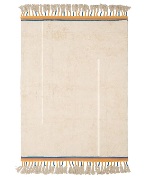 Alfombra lavable happy sand beige 120x160