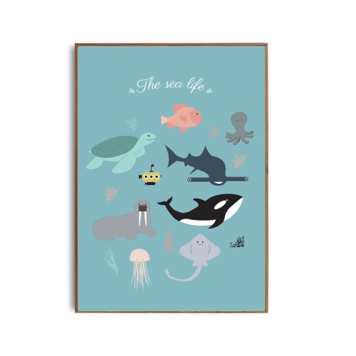 Déco Affiches | Affiche animaux de la mer A4 - AW98436