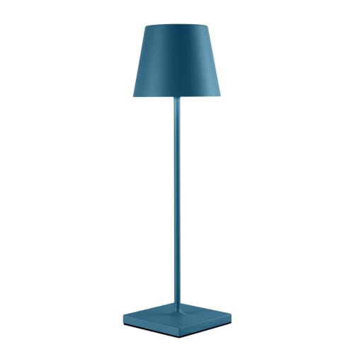Jardin Luminaire et éclairage extérieur | Lampe de table sans fil LED Métal Bleu H38CM - DV00862