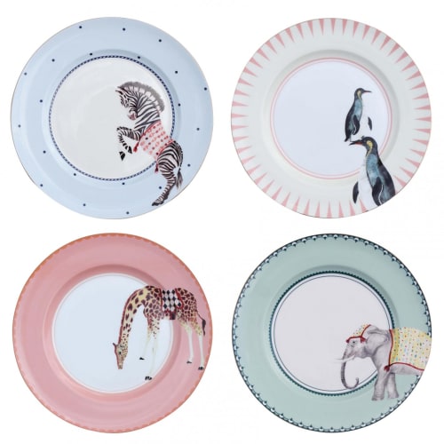 Art de la table Assiettes | Assiettes animaux en porcelaine D27cm - CS41535