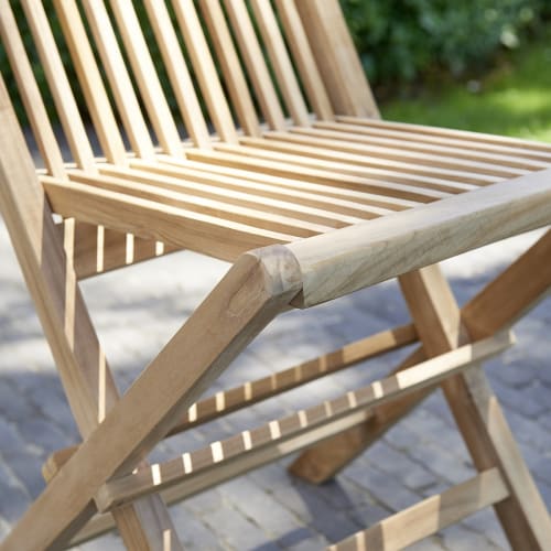 Silla plegable de madera teca Thais - Muebles Jardin 