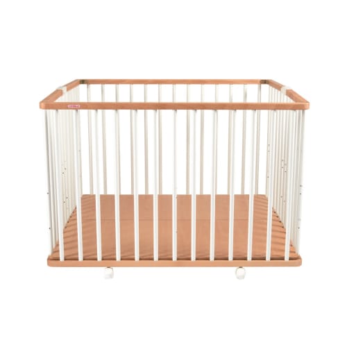 Parc Bebe Carre Pliant Bicolore Blanc 92xx67 Cm Gaby Maisons Du Monde