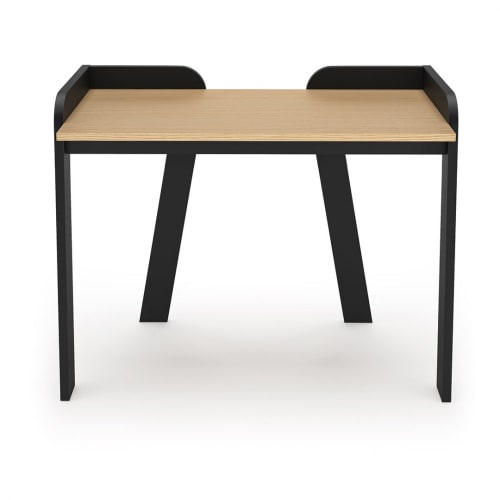 Meubles Bureaux et meubles secrétaires | Bureau  placage chêne clair et noir - CQ54412