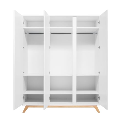 Armoire enfant 3 portes blanc EMILIA