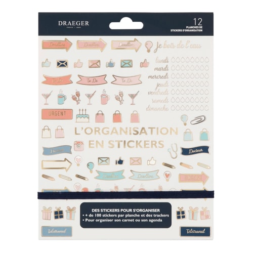 Stickers Organisation - 12 Planches
