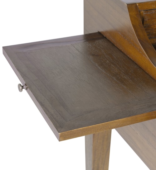 Muebles Escritorios | Escritorio de madera marrón L 125 cm - AP08132