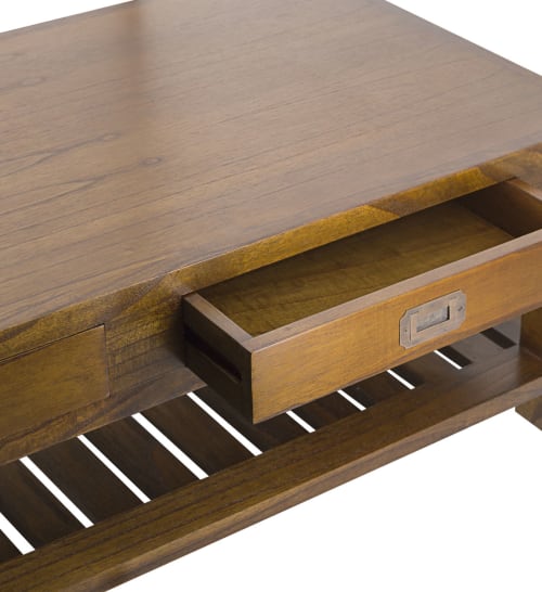 Meubles Tables basses | Table basse en bois marron L120 - IH19954