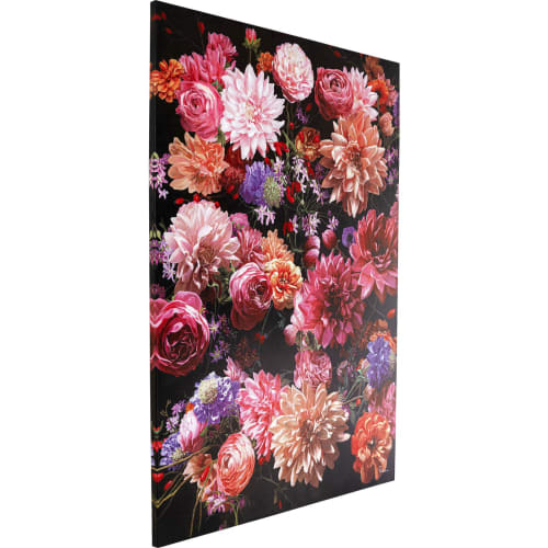Déco Toiles et tableaux | Toile bouquet de fleurs roses 140x200 - QF13431