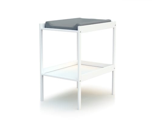 Table à langer 1 étagère en bois blanc (Webaby) - Couverture